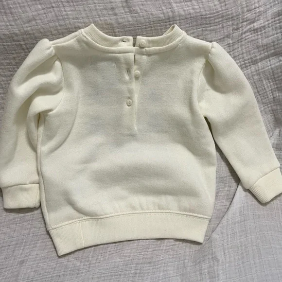 Ralph Lauren Ivory Baby Outfit with Festive Christmas Design - Picture 3 of 7